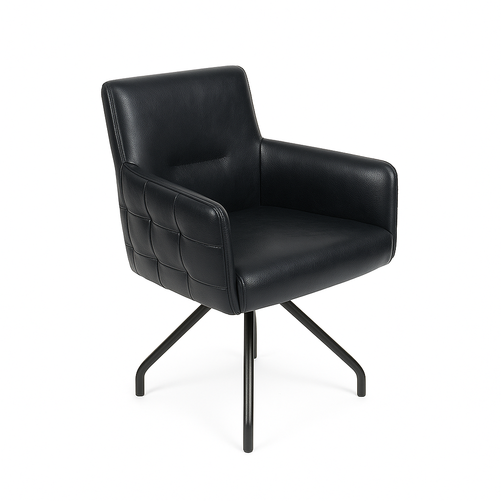 Scaun piele NEAGRA | model GIULIA S