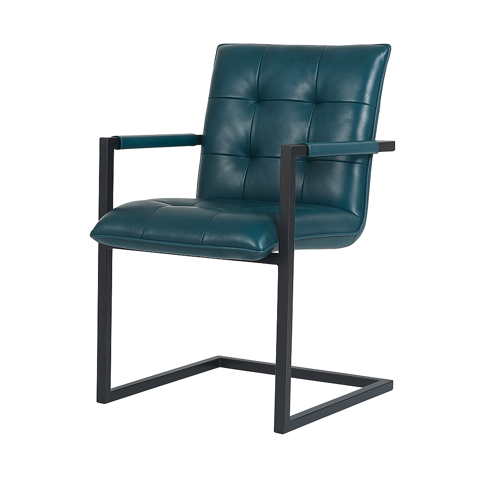 Scaun piele NEAGRA | model MOCANU