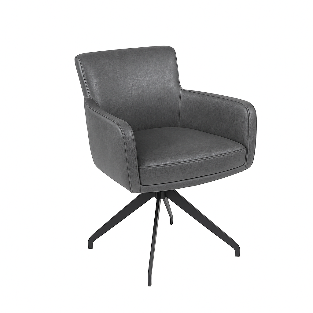 Scaun piele GRI | model STEFANO A